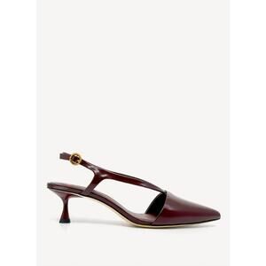 NEW STUDIO AMELIA women's halo heels in burgundy